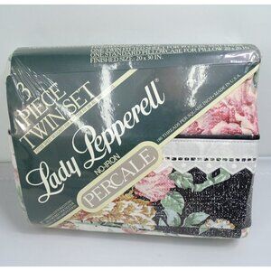 Lady Pepperell Woodmere 3 Piece‎ Twin Size Sheet Set New Sealed Floral Roses